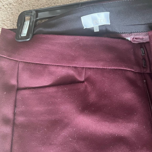 Maroon Ecru Pants, 100% Cotton - Picture 3 of 3